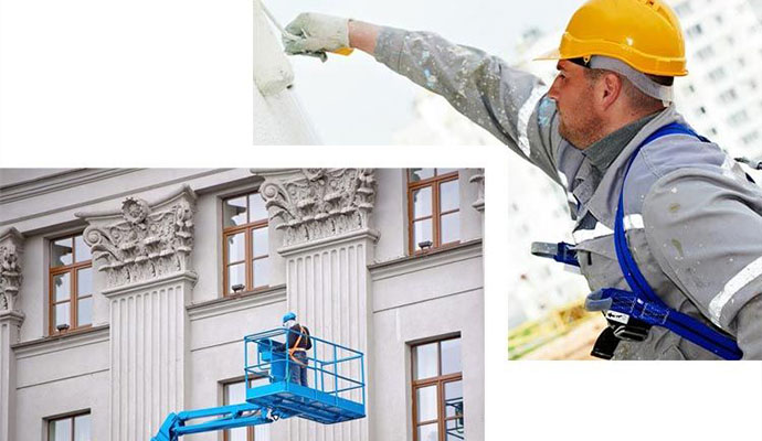 Collage of professional painting service