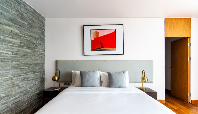 vibrant interior wall