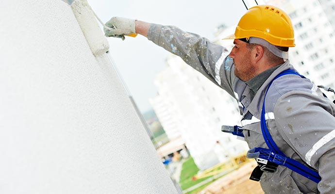 Exterior painting services for commercial properties.