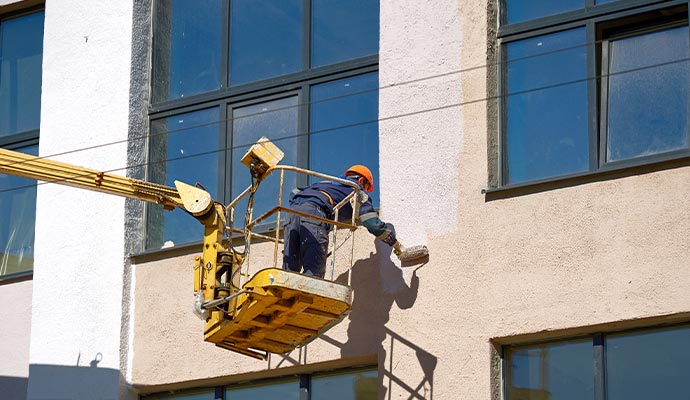 painting on commercial building