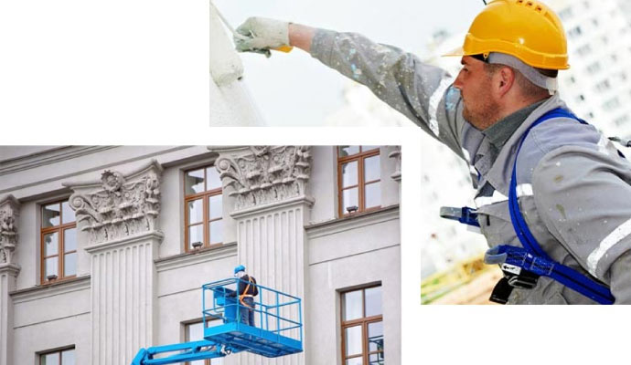 Collage of professional painting work
