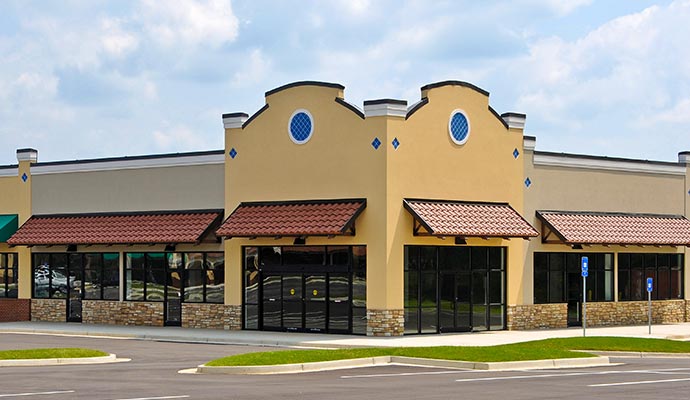 exterior of a retail store